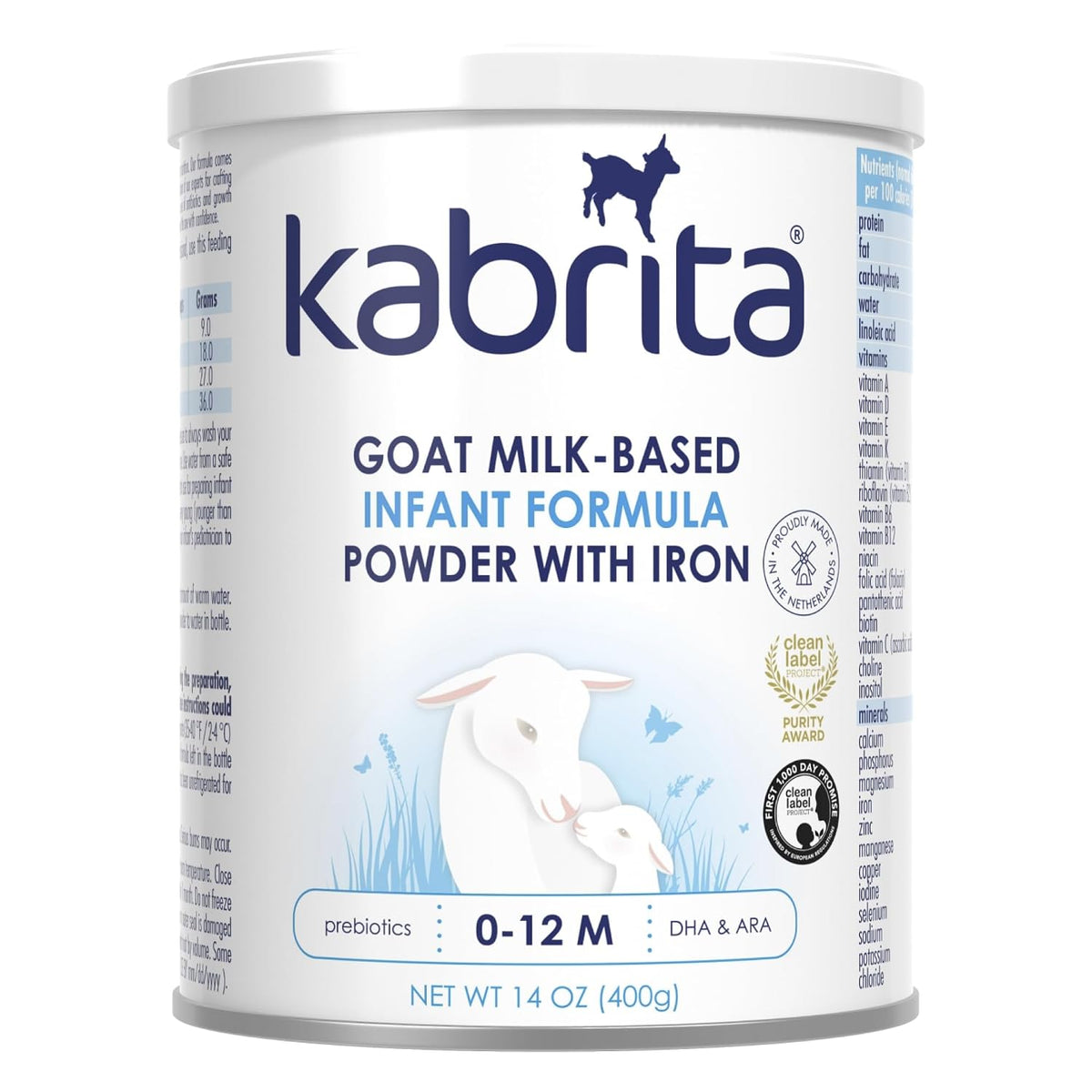 Kabrita Fórmula infantil en polvo a base de leche de cabra con hier...
