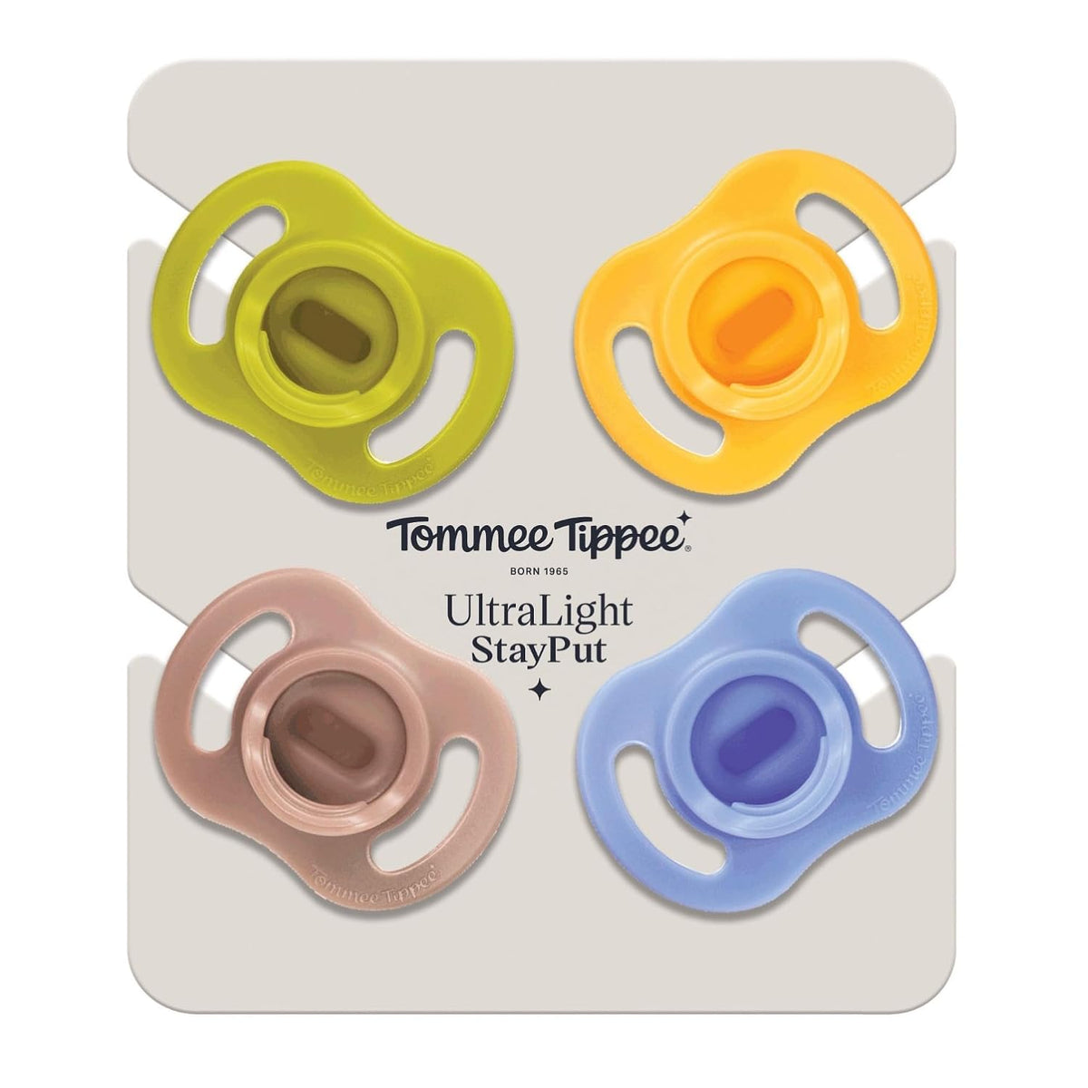 Tommee Tippee Chupete ultraligero StayPut, 6-18 meses, paquete de 4...