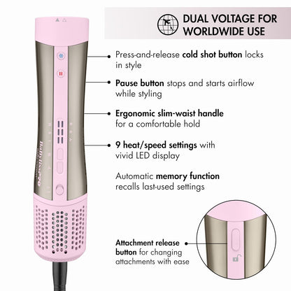 BaBylissPRO StyleSwitch Ionic Multi-Styler, Air Styler and Hair Dry...