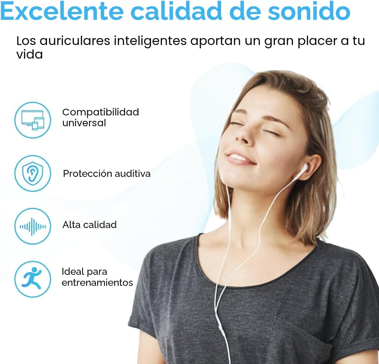 Auriculares USB C con cable para iPhone 17\/16, auriculares tipo C...