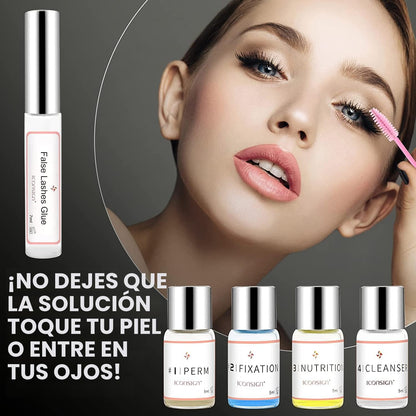 Kit de levantamiento de pestañas, kit de permanente de pestañas, ju...