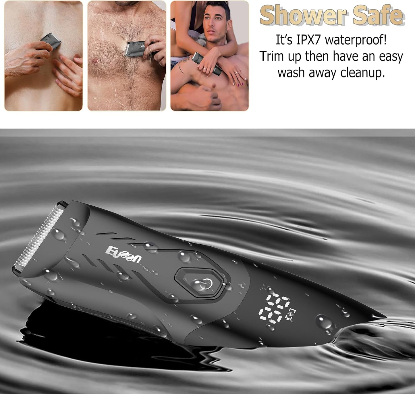 ENSSU Manscape - Recortadora de pelo corporal para hombres, recorta...
