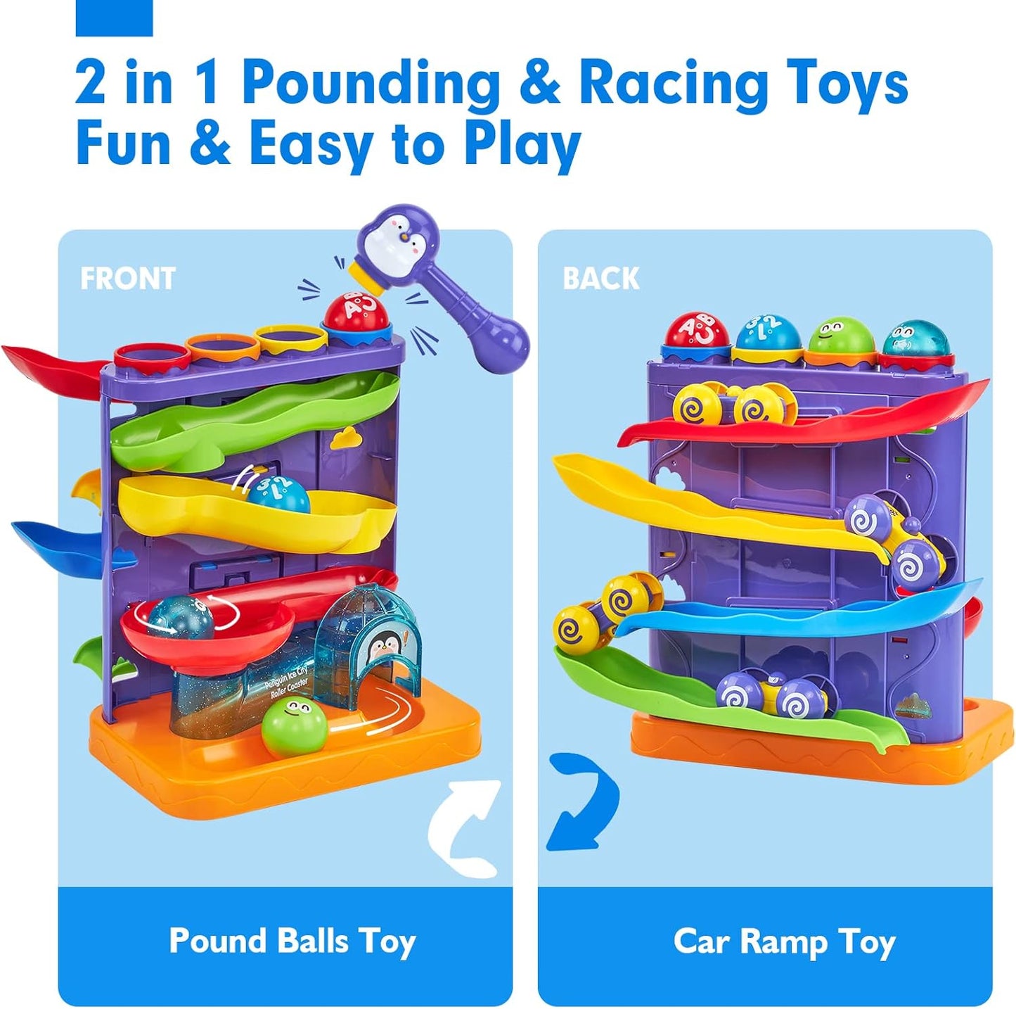 hahaland Juguetes para niños de 1 año, regalo de cumpleaños,