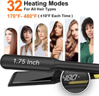UKLISS MCH - Plancha de pelo 2 en 1, placas de 1.75 pulgadas de anc...