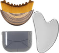 Herramienta Gua Sha de acero inoxidable y cepillo facial de drenaje...