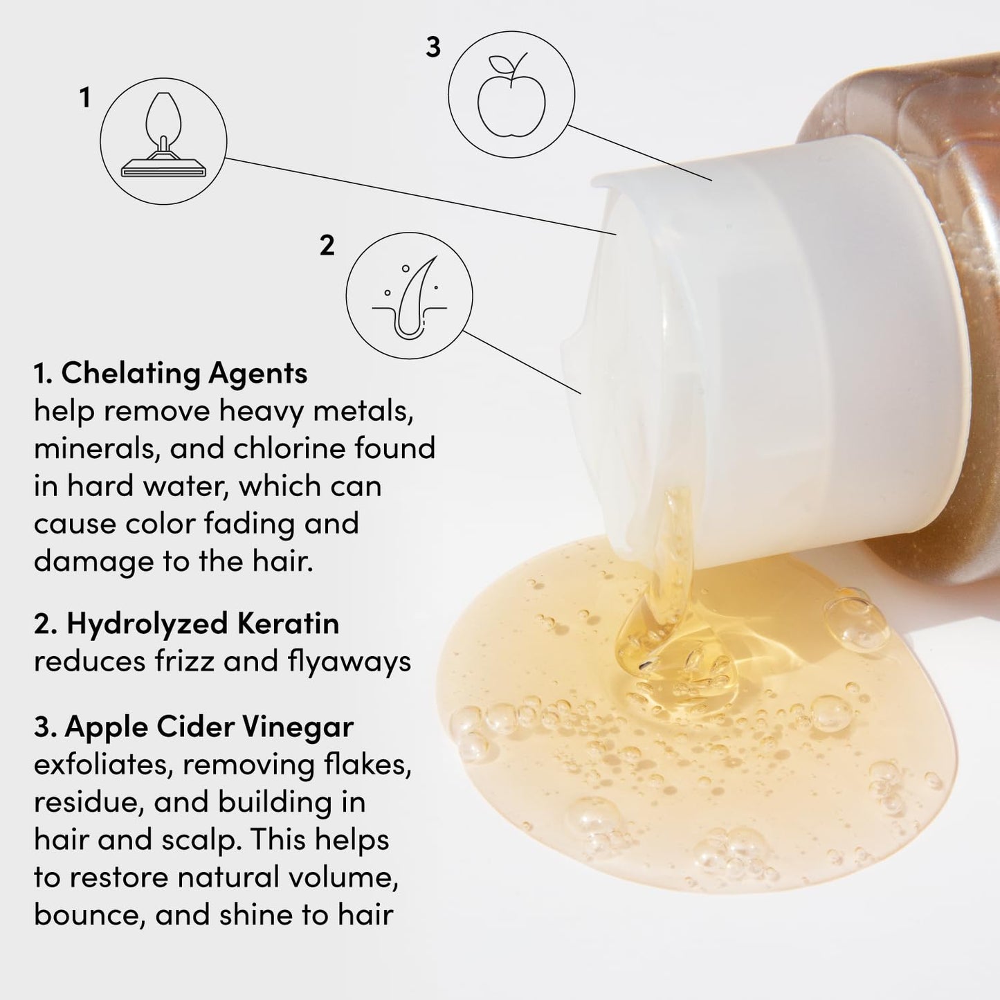 OUAI Detox - Recambio de champú clarificante para acumulación, suci...