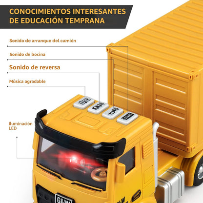 Conjunto de Juguetes de Construcción para Niños, Juego de Camiones...