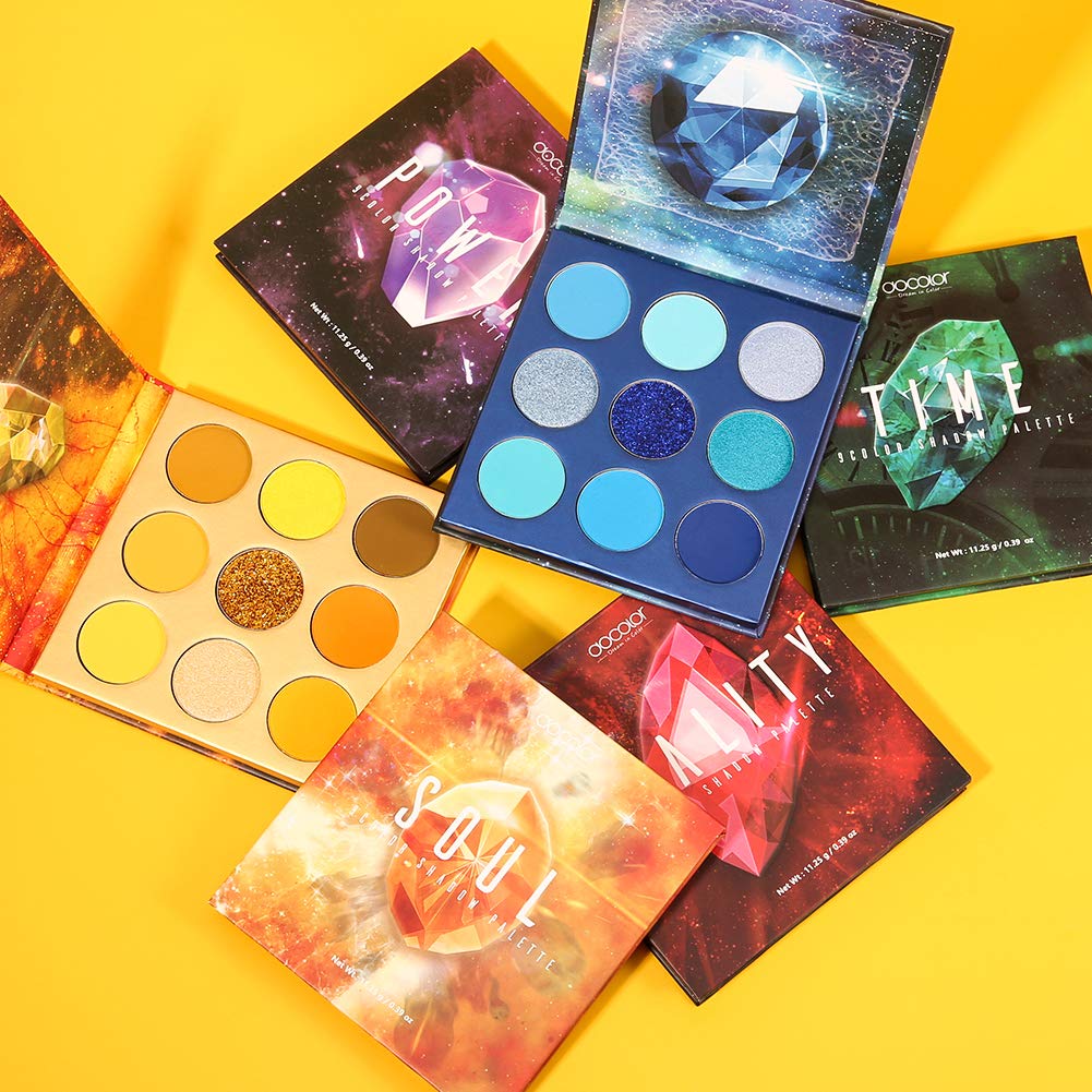 docolor Paleta de sombras de ojos de 54 colores, paleta de sombras...