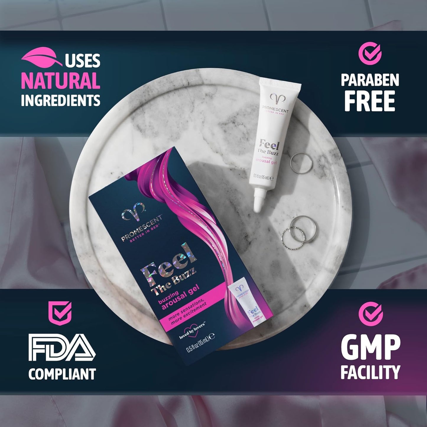 Promescent Gel Vibrante para Mujeres \u2013 Lubricante Íntimo que M...
