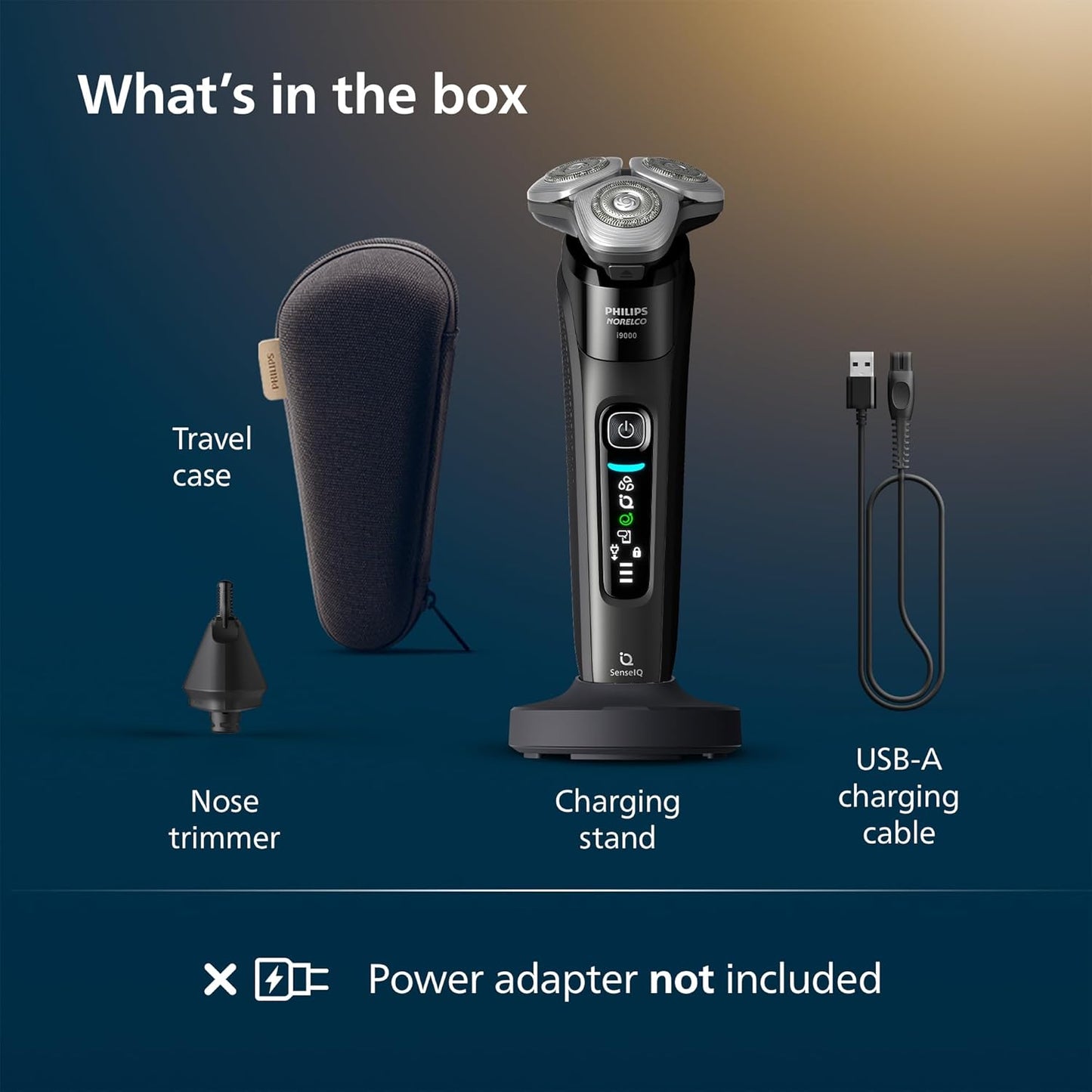 Philips Norelco Shaver i9000, afeitadora eléctrica húmeda y seca, n...