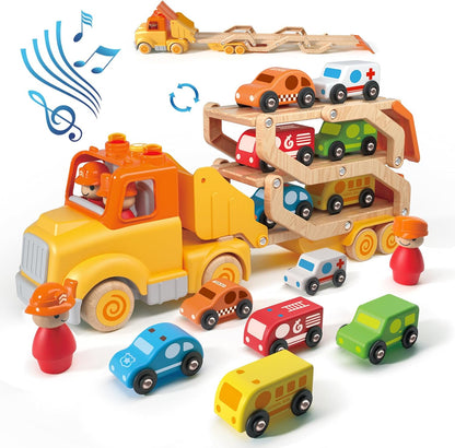 Juguetes para niños pequeños de 2, 3, 4, 5 años, camión transportad...