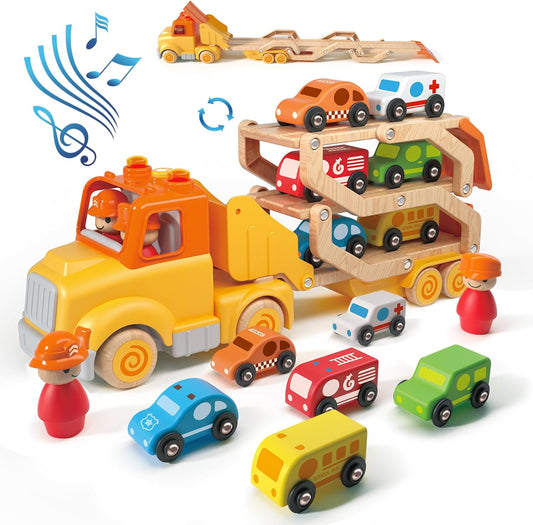 Juguetes para niños pequeños de 2, 3, 4, 5 años, camión transportad...