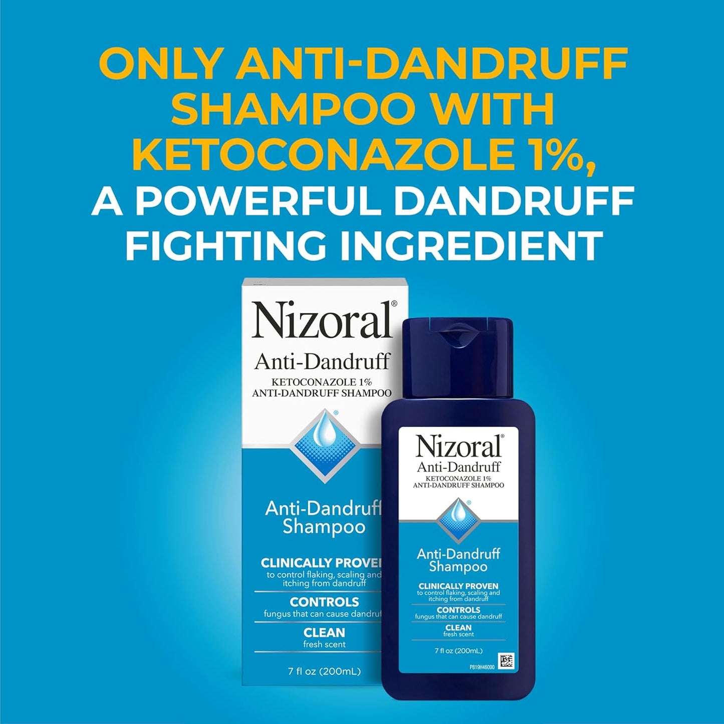 Nizoral - Champú anticaspa, básico, fresco, 7 onzas fluidas