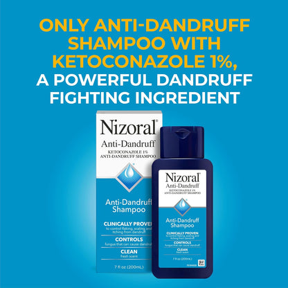 Nizoral - Champú anticaspa, básico, fresco, 7 onzas fluidas