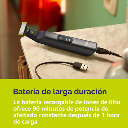 Philips Norelco OneBlade Pro 360 - Afeitadora eléctrica facial + cu...