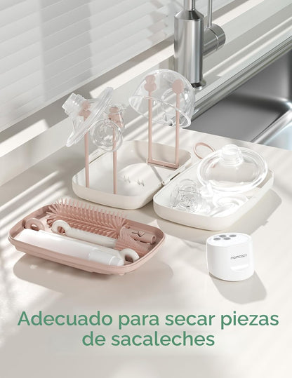 Momcozy Juego de Cepillos para Biberones, Kit Limpiador con Cepillo...