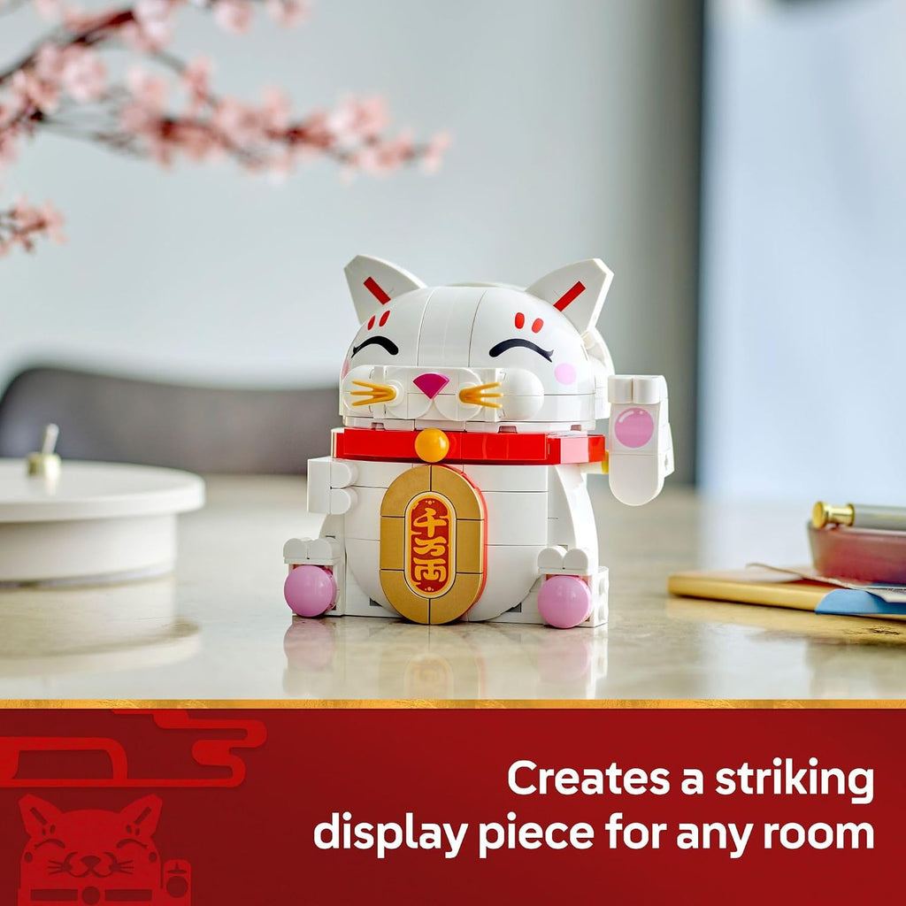 LEGO Juguete de Construcción Lucky Cat para niñas y niños - Gato so...