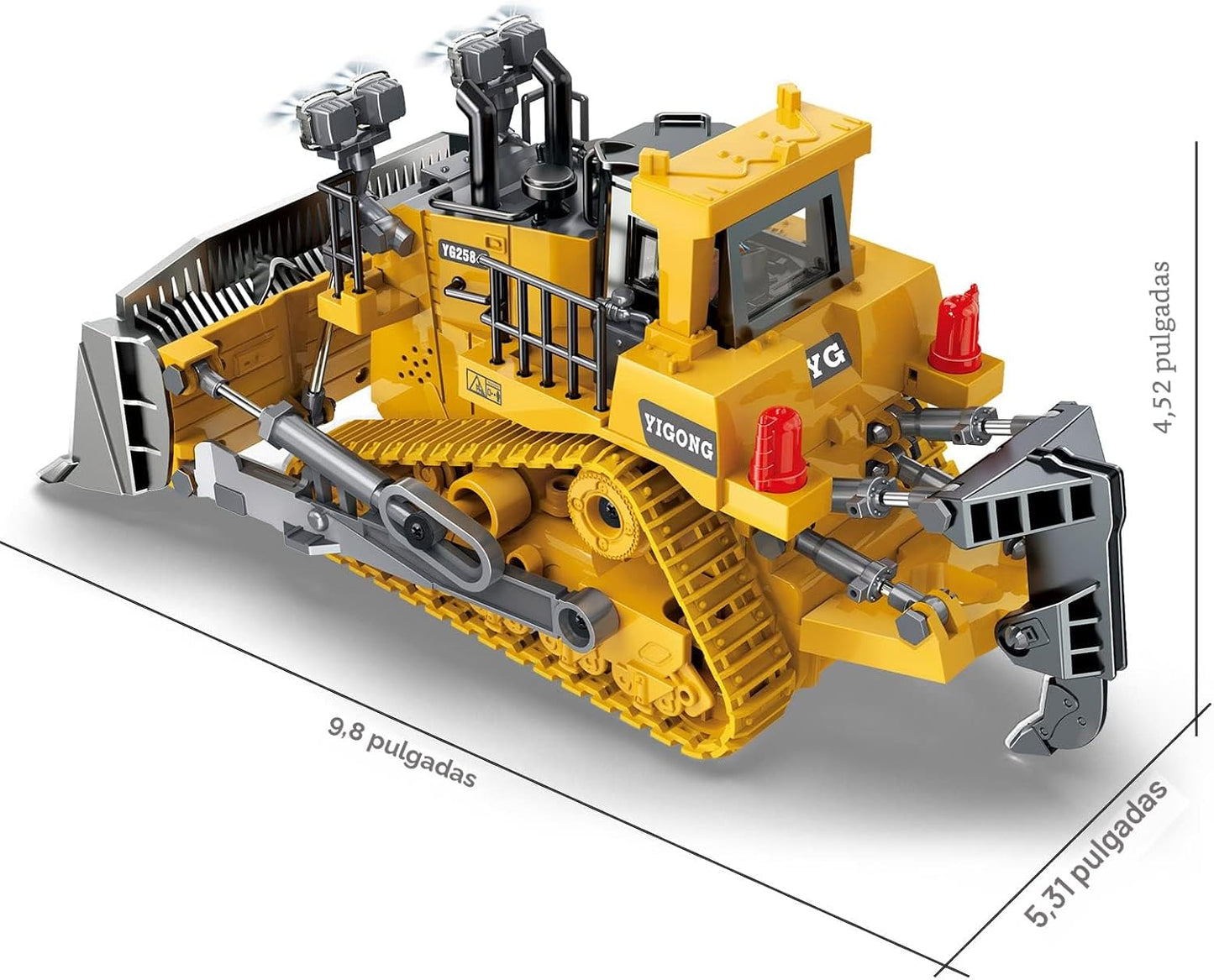 Dwi Dowellin Camiones Bulldozer RC para Niños, Bulldozer de Control...