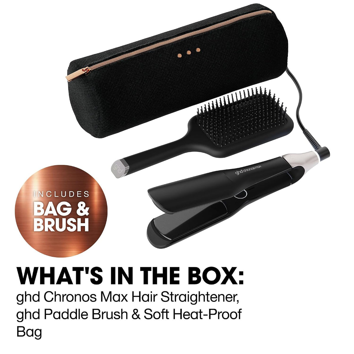 ghd Plancha plana profesional Chronos Max de 2" Styler