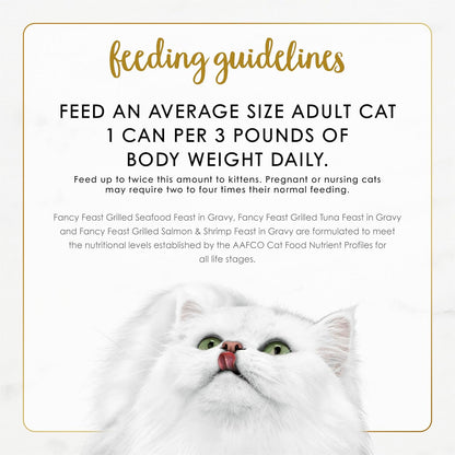 Fancy Feast Purina - Alimento húmedo a la parrilla para gatos, cole...