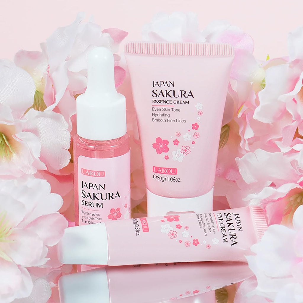 LAIKOU Juego de Cuidado de la Piel JAPAN SAKURA - Juego de regalo d...