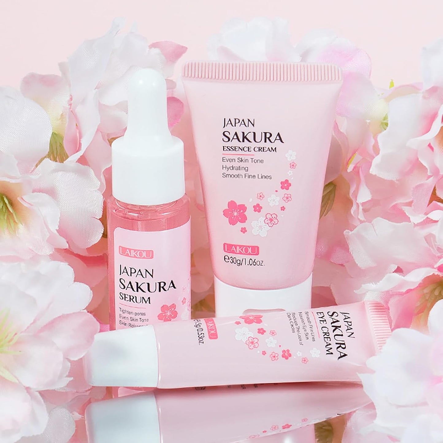 LAIKOU Juego de Cuidado de la Piel JAPAN SAKURA - Juego de regalo d...