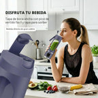 Licuadora personal, exprimidor personal conveniente (púrpura) | 12-...