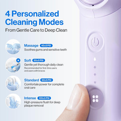 usmile C10 - Irrigador de agua portátil - Apto para viajes, batería...