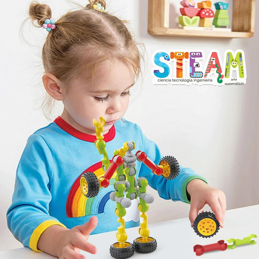 Huaker Juguetes de construcción STEM para niños y niñas de 3, 4, 5,...