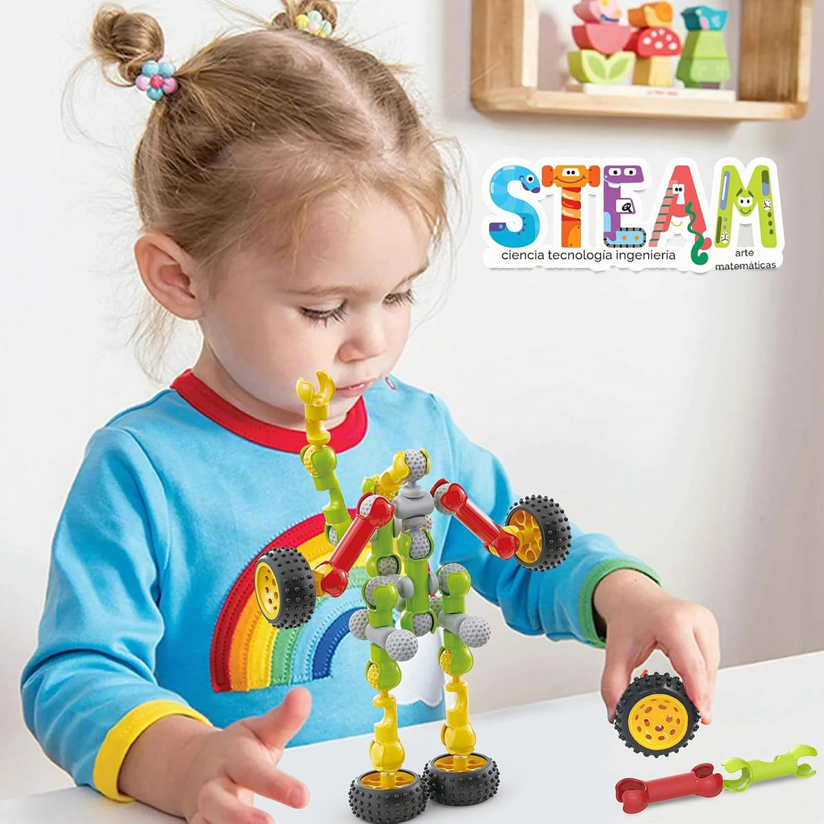 Huaker Juguetes de construcción STEM para niños y niñas de 3, 4, 5,...