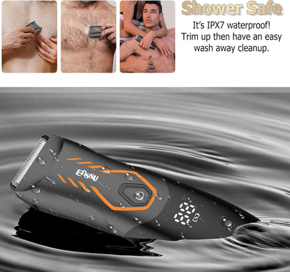 ENSSU - Recortadora de vello corporal para hombres, recortadora de...