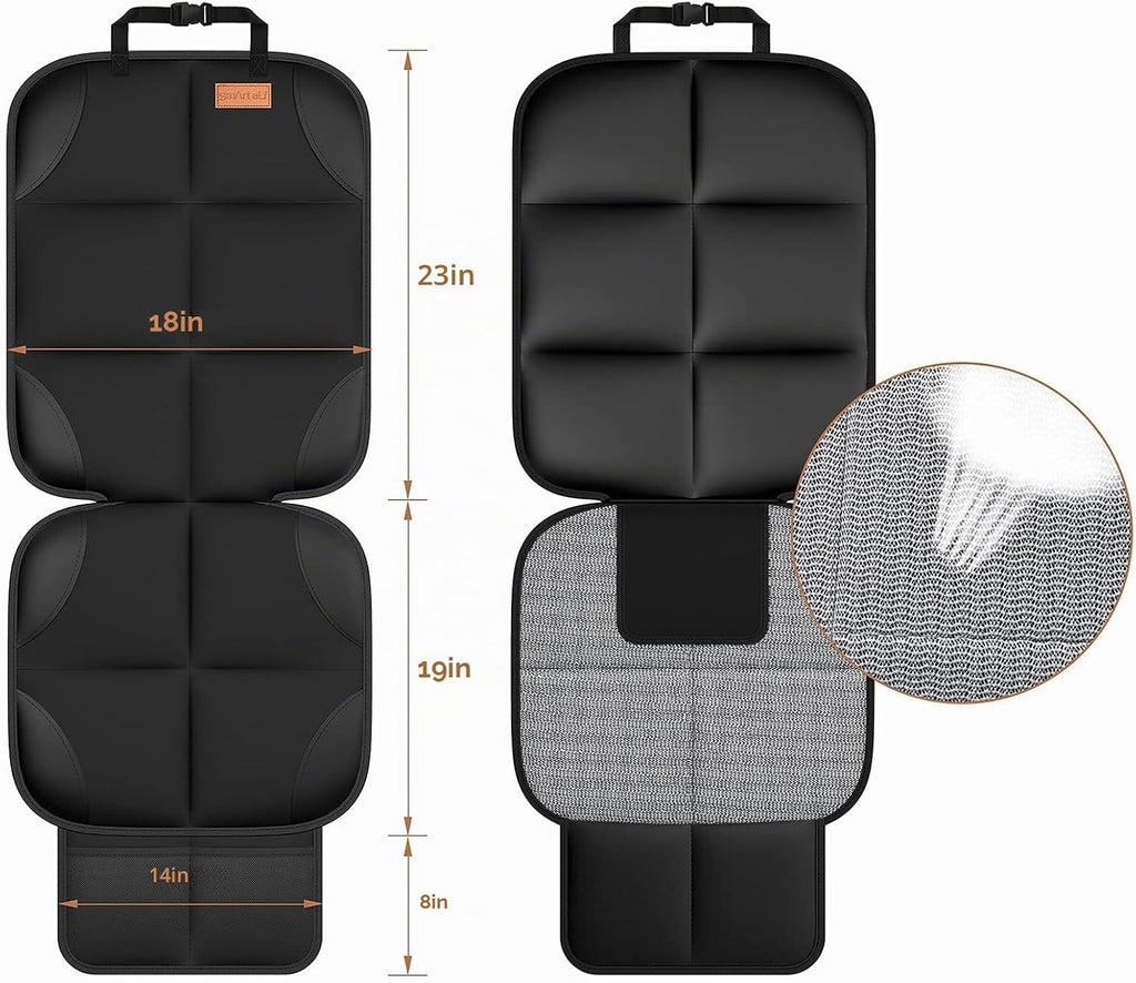 SMART ELF Protector de asiento de coche, acolchado más grueso y res...