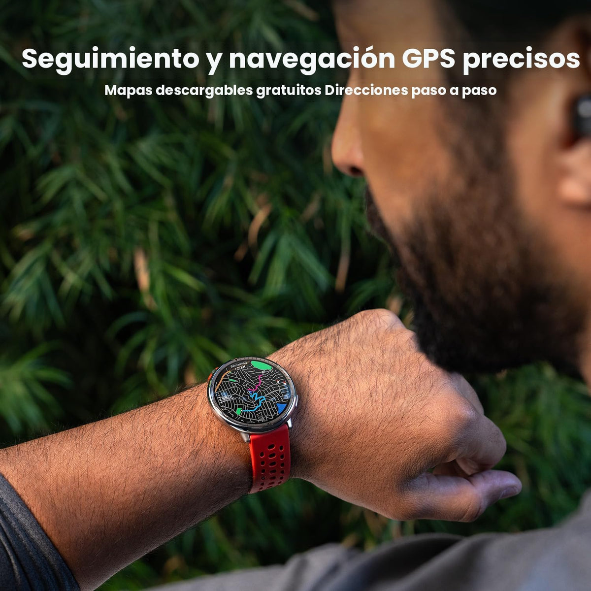 Amazfit Reloj inteligente Active 2 Premium de 1.32 pulgadas, crista...