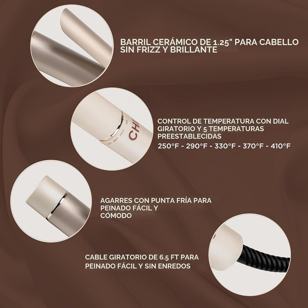 CHI Rizador de cerámica y protector de hierro 44 (2 onzas), 1.25 pu...