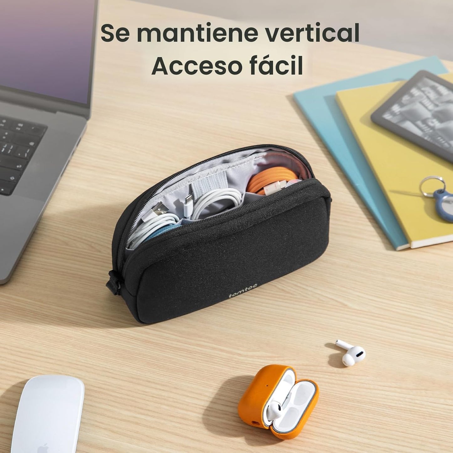 tomtoc Organizador de Electrónicos Estuche de Viaje, Bolsa de Viaje...
