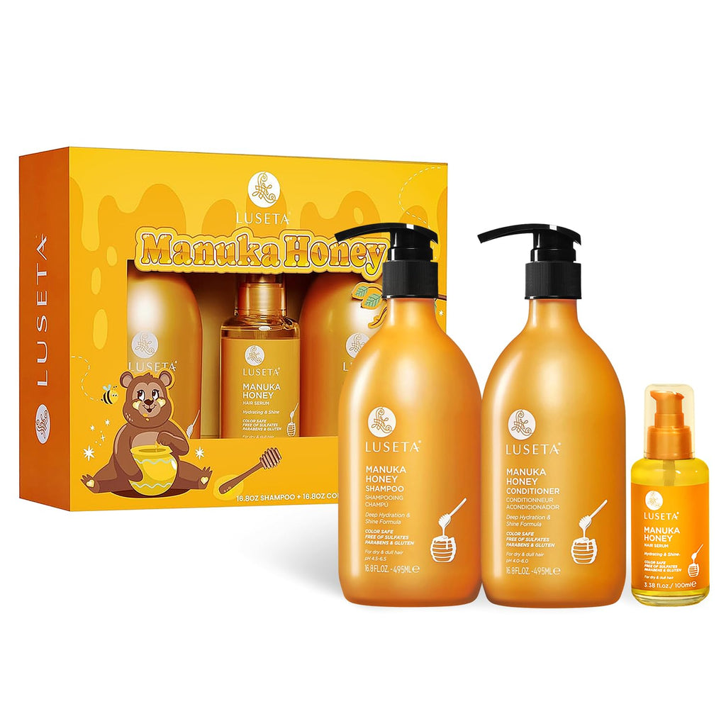 Luseta Manuka Honey - Set de regalo para el cuidado del cabello par...