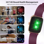 Reloj inteligente para mujeres y hombres, 1.85 pulgadas HD AMOLED F...