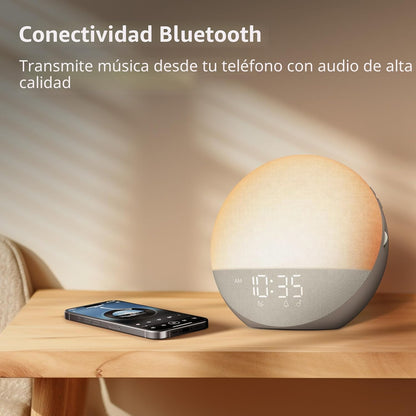 Reloj despertador Sunrise Máquina de ruido blanco: luz natural de d...