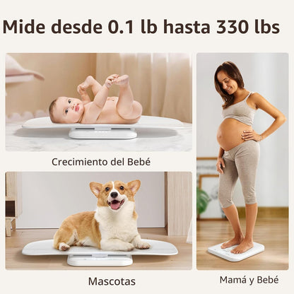 Báscula de bebé, báscula multifuncional para peso de bebé, báscula...