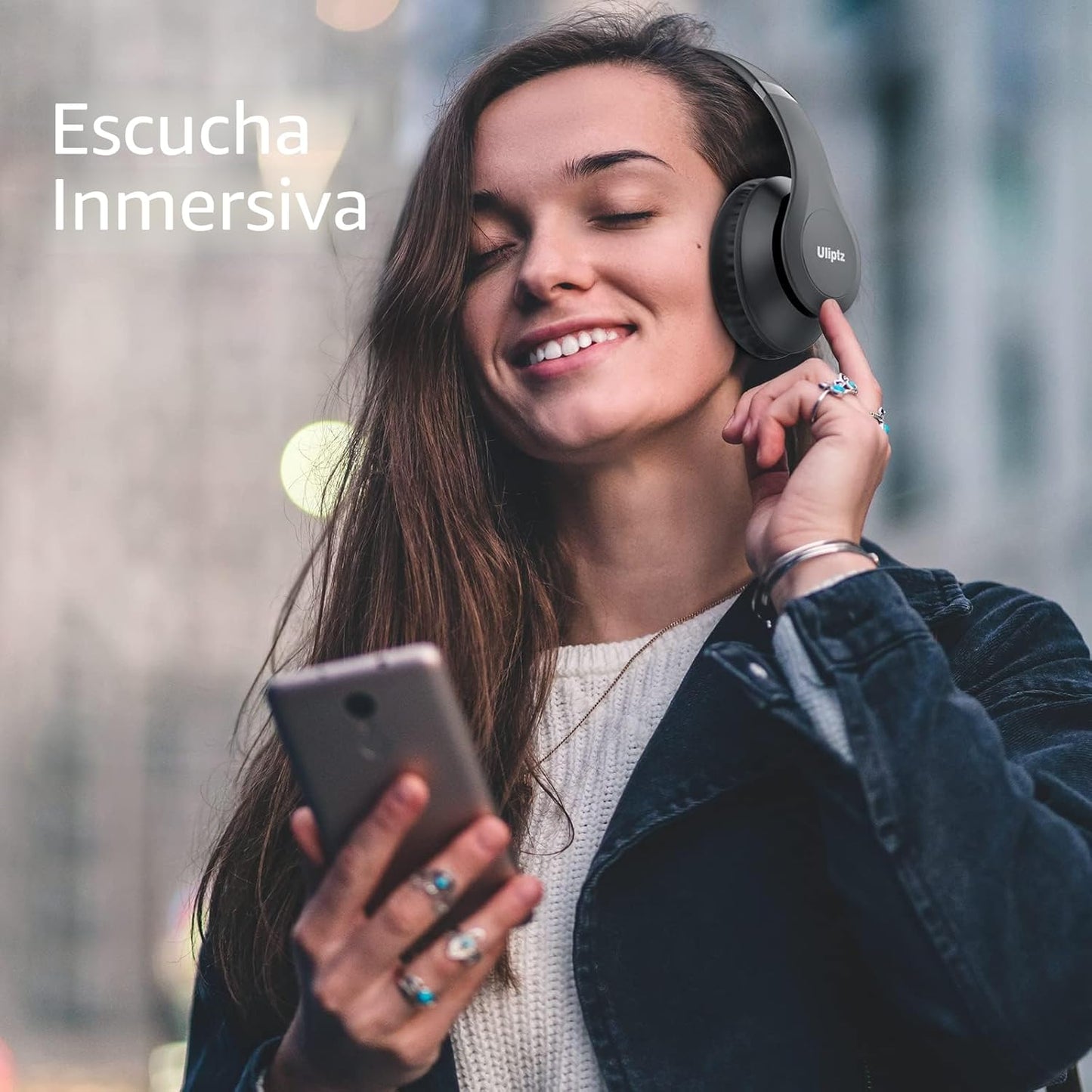 Uliptz Auriculares Bluetooth inalámbricos, tiempo de reproducción d...