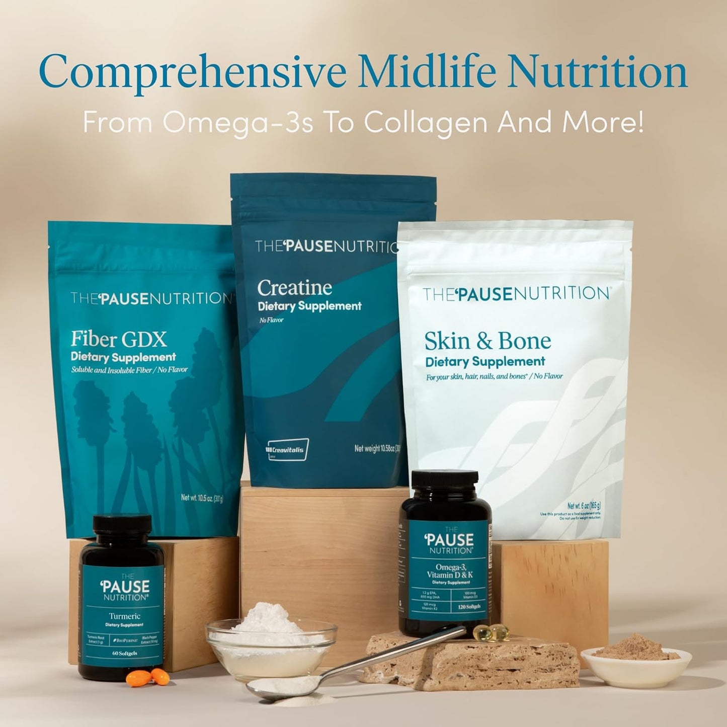 The 'Pause Life Omega 3, vitamina D y K2, suplemento sin gluten...