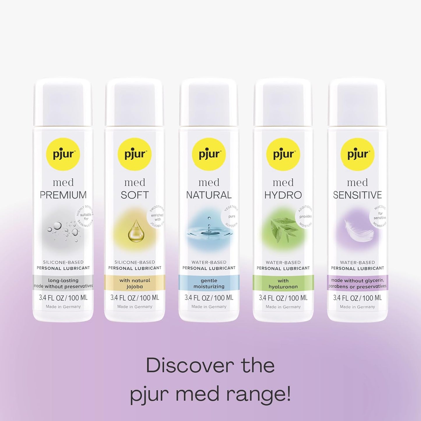 pjur med Sensitive - Lubricante a base de agua, lubricante sexual í...