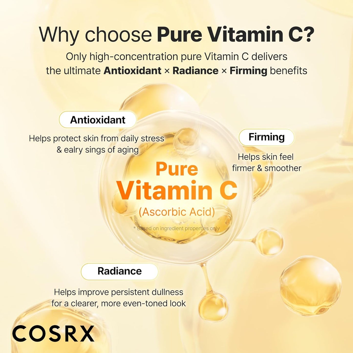 COSRX Advanced Pure - Suero de vitamina C al 23% con vitamina E y glutatión (renovación), suero coreano de vitamina C para líneas finas, tono de piel desigual y piel opaca, 0.67 onzas, cuidado de la