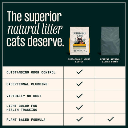 Sustainably Yours Arena para gatos, fórmula de grano grande 10 libras