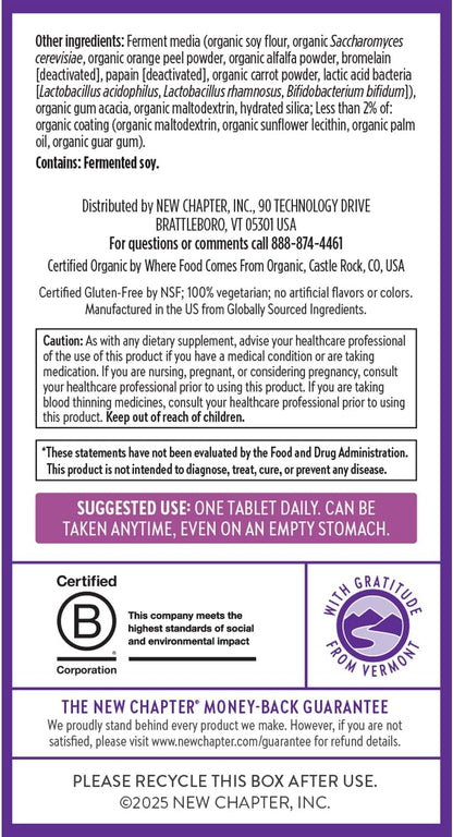 New Chapter Multivitamínico 40+, extra B6 y B12, biotina para el cr...