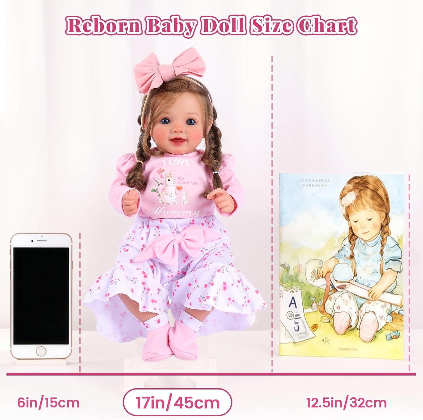 BABESIDE Muñeca de bebé realista Reborn para niñas, muñeca infantil...