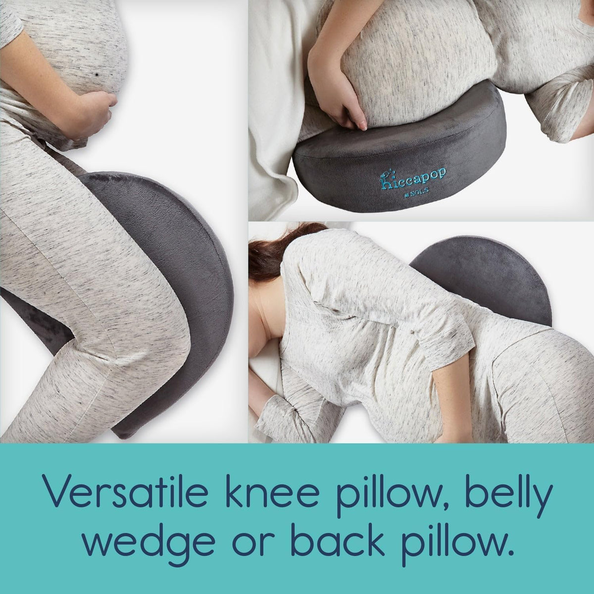 hiccapop Almohada de cuña de embarazo para soporte del vientre | Al...