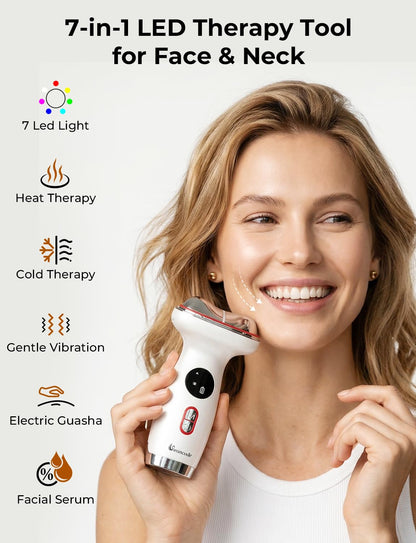Terapia de luz roja para frío y calor con suero, herramienta de esc...