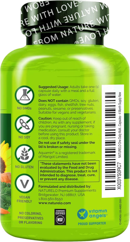 NATURELO Multivitamínico para hombres de 50+ - Un multivitamínico d...