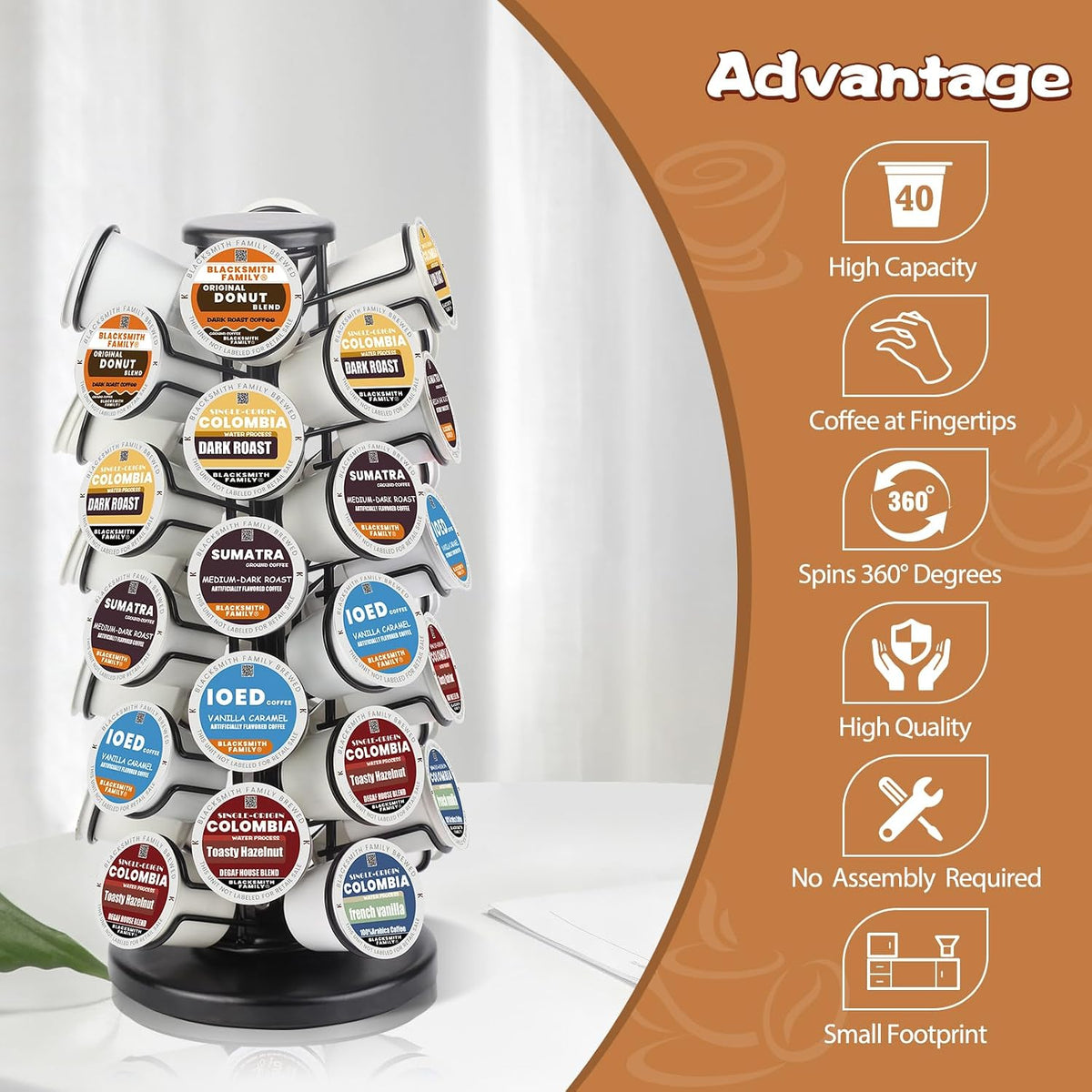 Soporte para tazas K - Soporte organizador de almacenamiento para c...